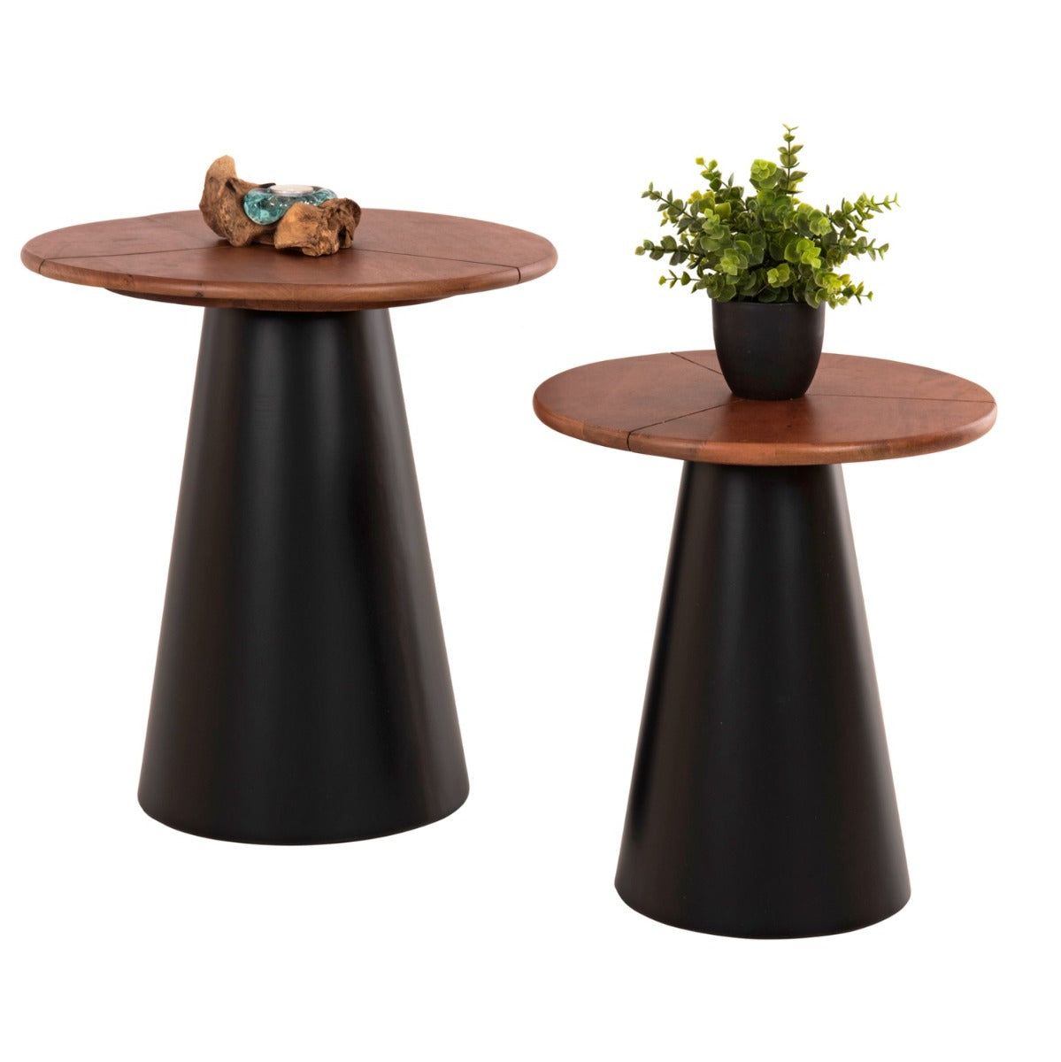Set 2 masute de cafea NAURO Ø39x44/48x53 CM