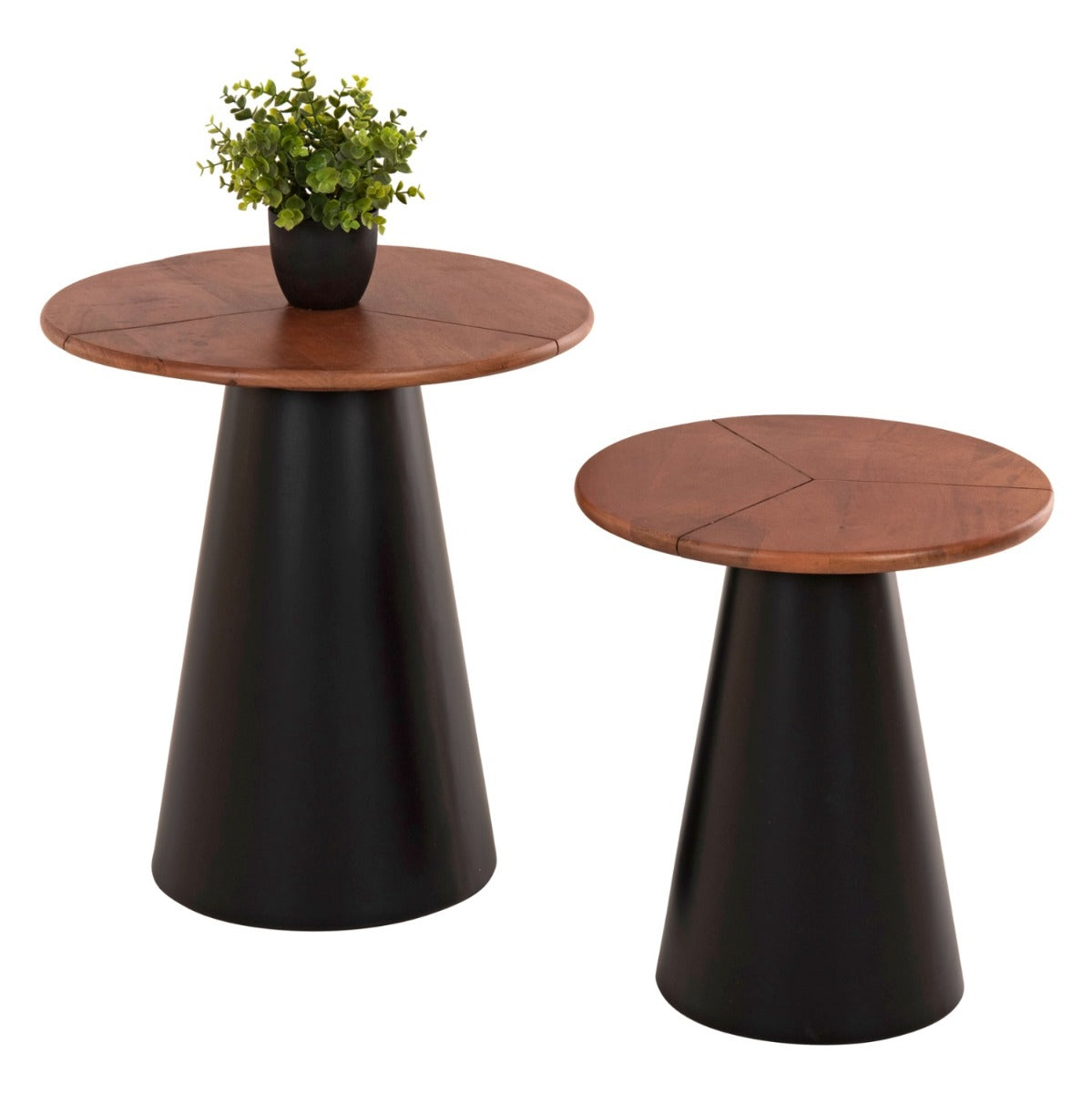Set 2 masute de cafea NAURO Ø39x44/48x53 CM
