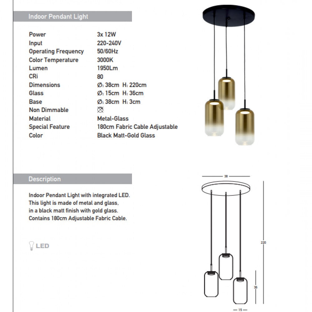 Lampa suspendata NAVALO ROUND