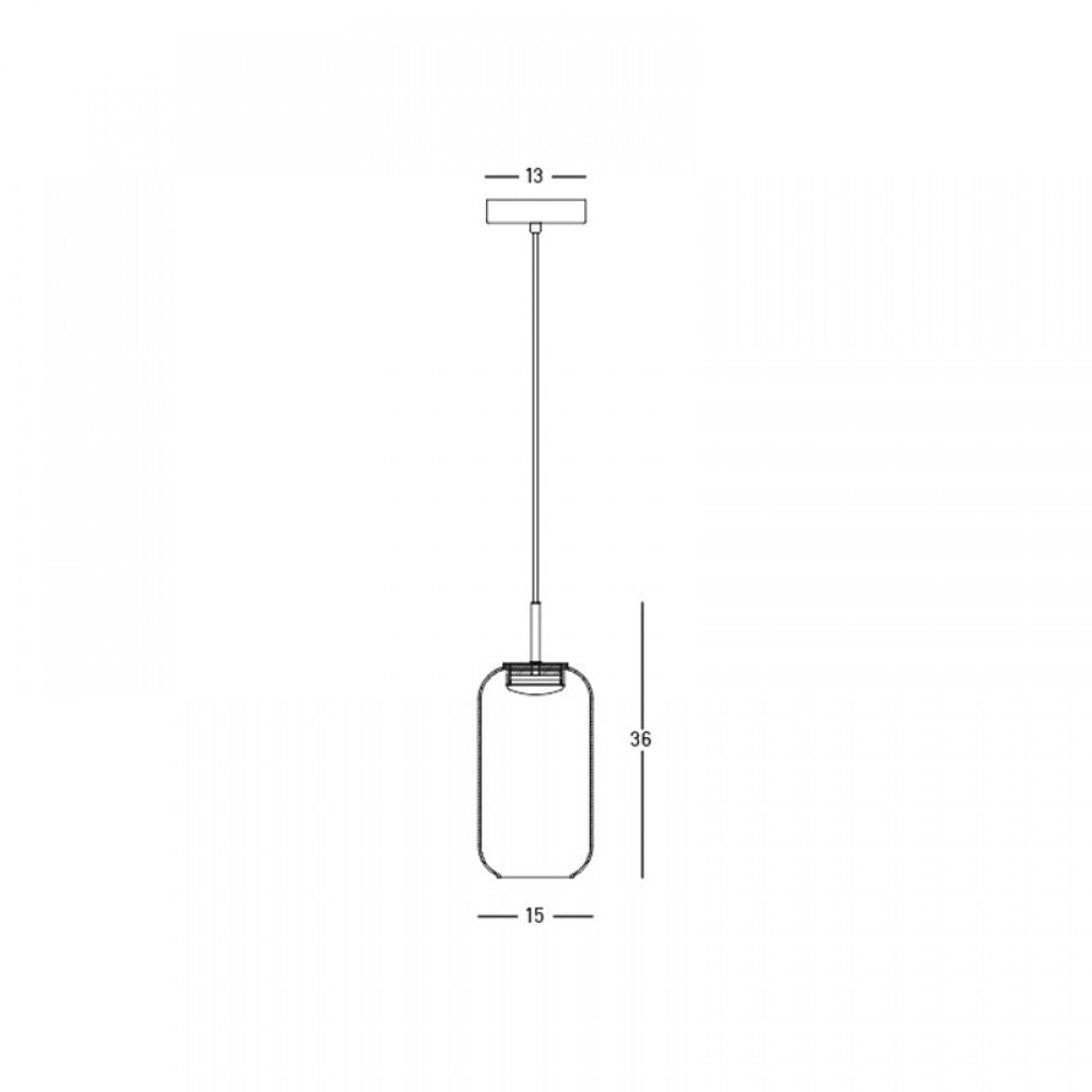 Lampa suspendata NAVALO Ø15 CM