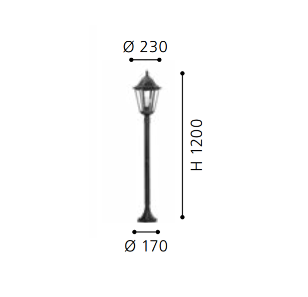 Lampa stativa de exterior NAVEDO 1