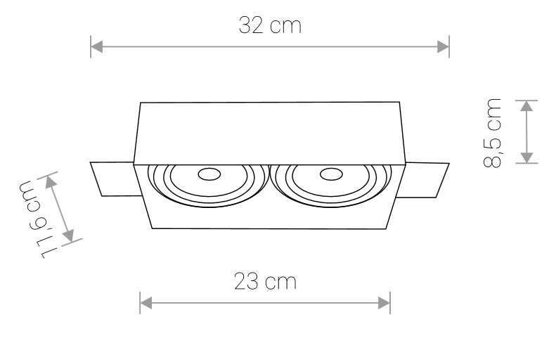 Spot incastrat LARAN 2L