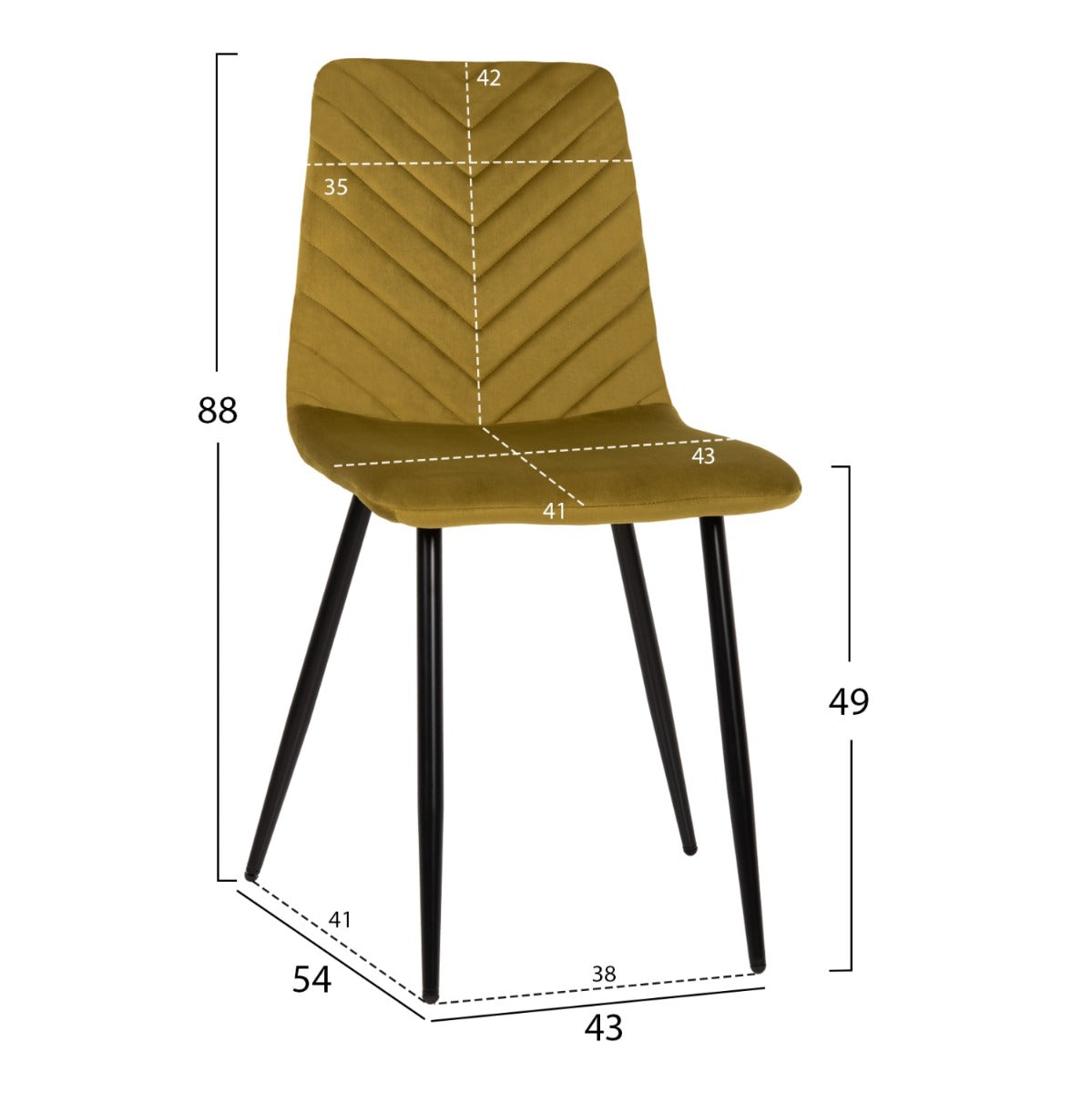 Set scaune 3+1 gratis NEILE VELVET