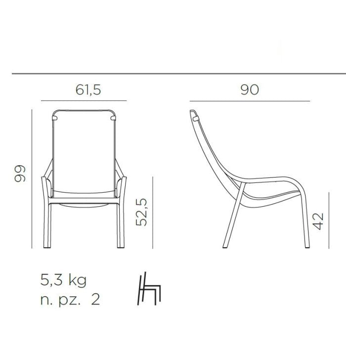 Fotoliu terasa NETA - Mustard - PROMO
