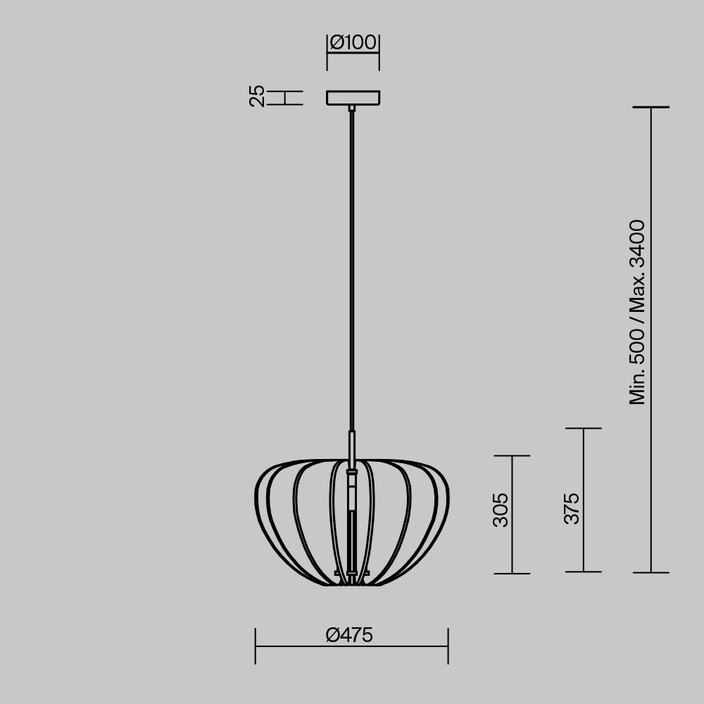 Lampa suspendata ANFORA