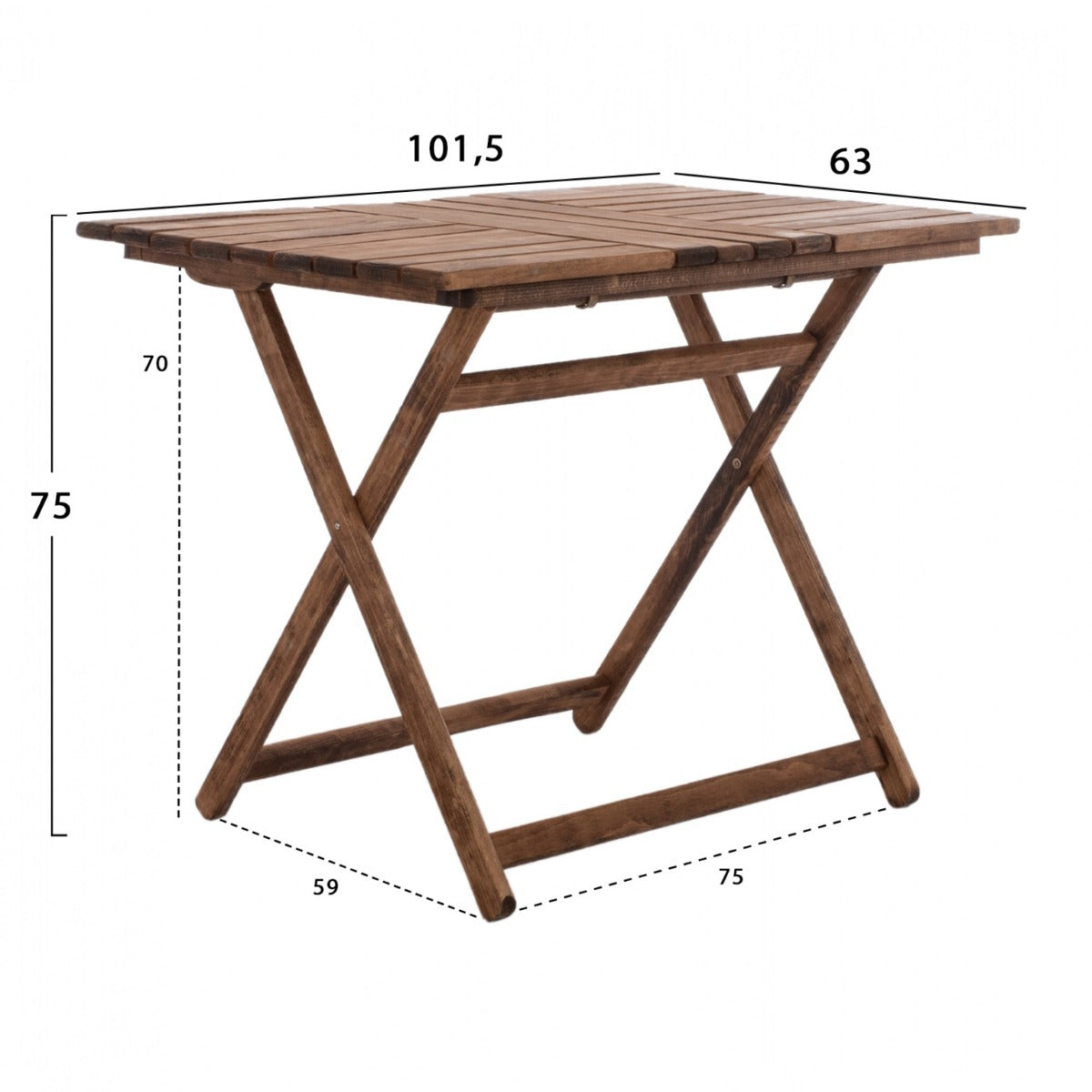 Masa NOVAK WOOD 101.5 x 63 CM