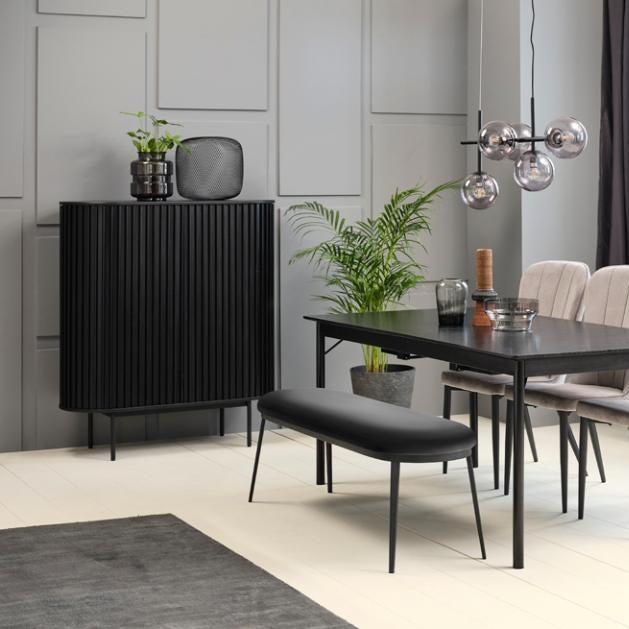 Cabinet NUBA BLACK 110 x 45 x 125 CM