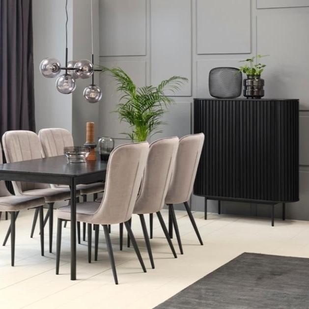 Cabinet NUBA BLACK 110 x 45 x 125 CM