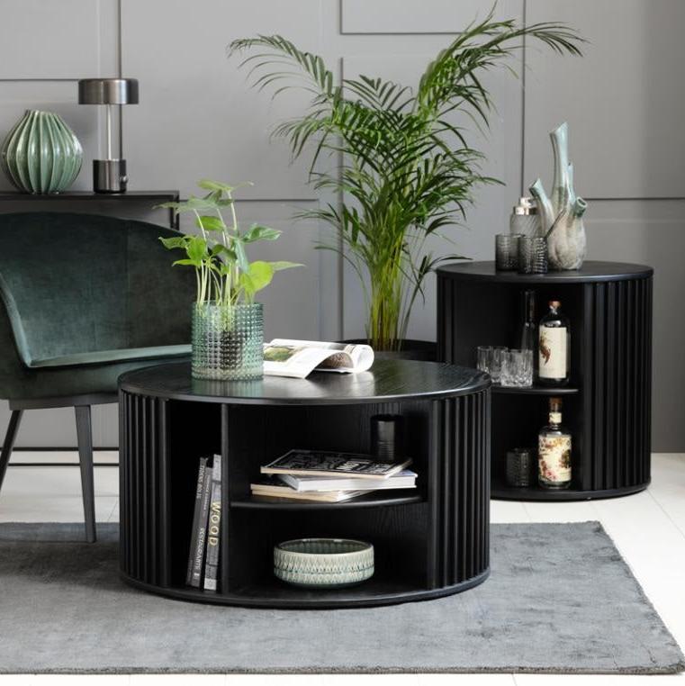 Masuta de cafea NUBA BLACK Ø60 x 60 CM