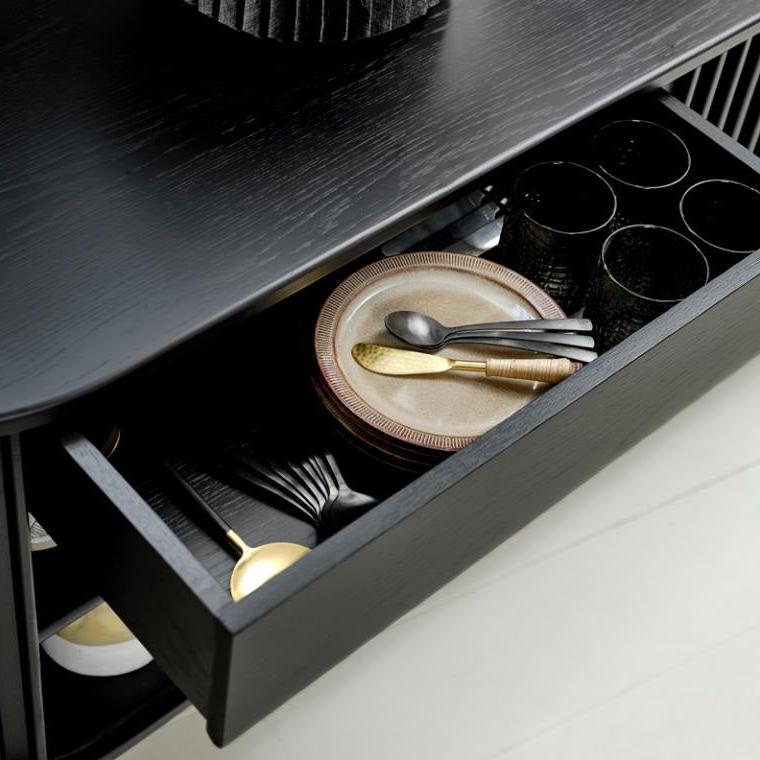 Comoda NUBA BLACK 160 x 45 x 73 CM