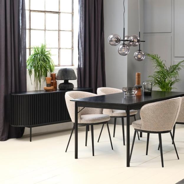 Comoda NUBA BLACK 160 x 45 x 73 CM