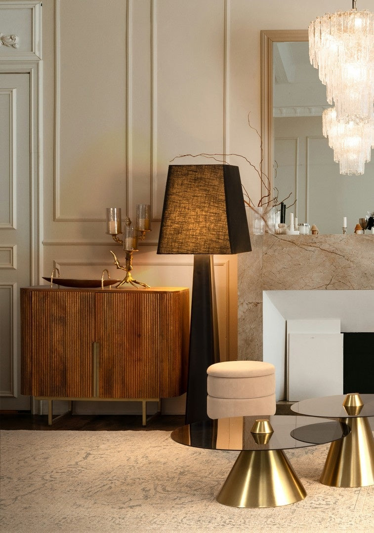 Taburet PAVLINA BEIGE Ø37 CM