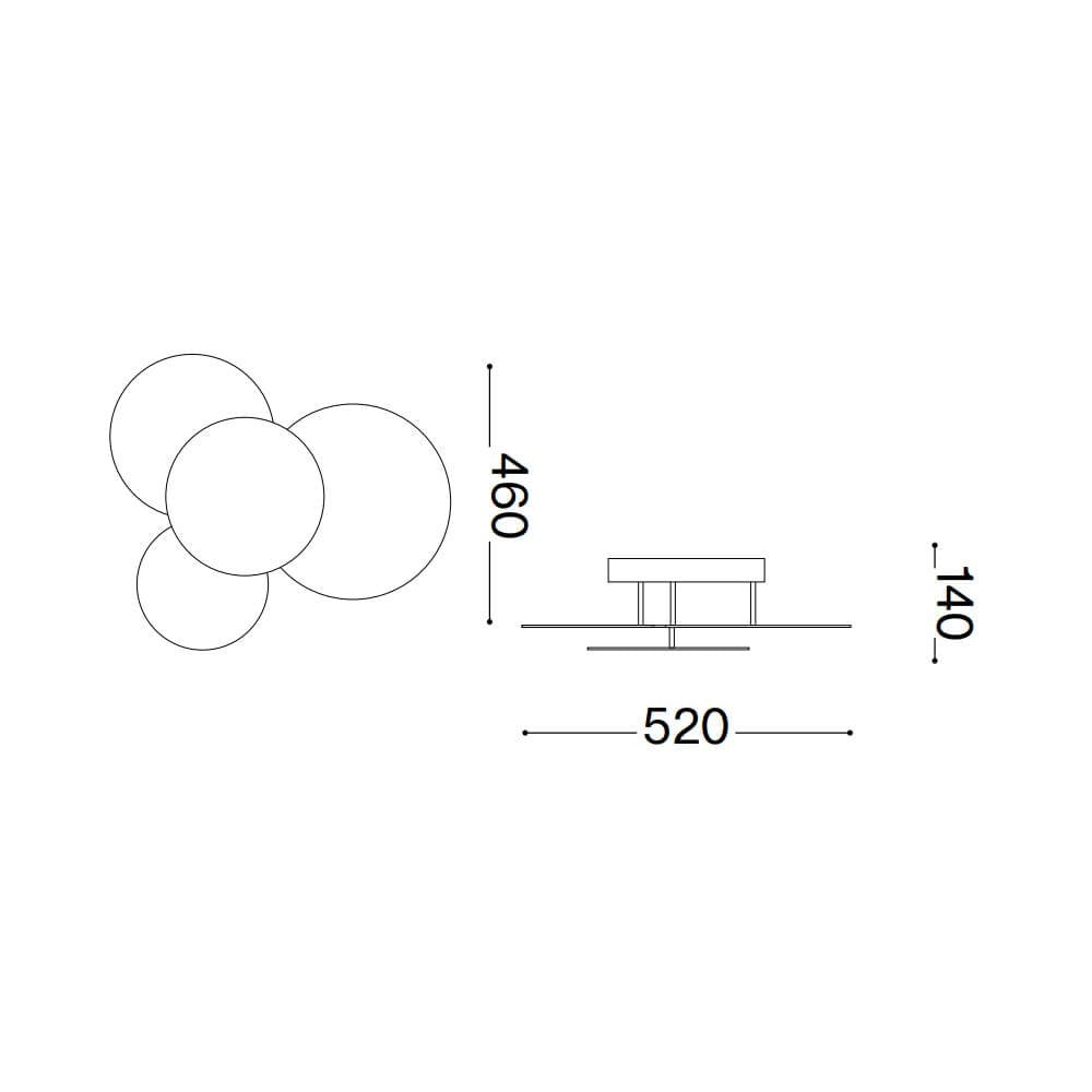 Plafoniera OEDIP 52 CM