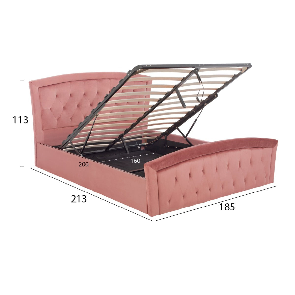 Pat OLIVIA VELVET PINK 160 x 200 CM