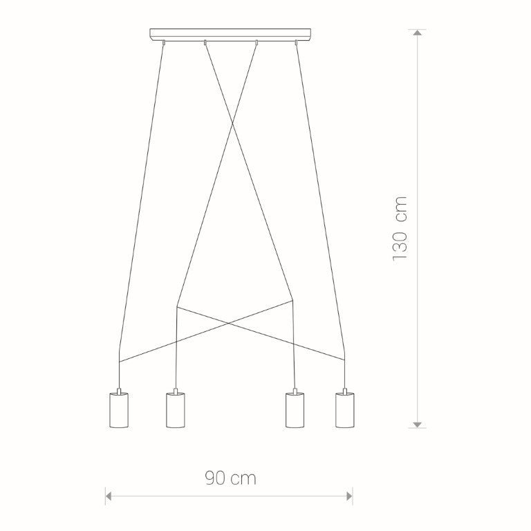 Lampă suspendată AVESTA 4L