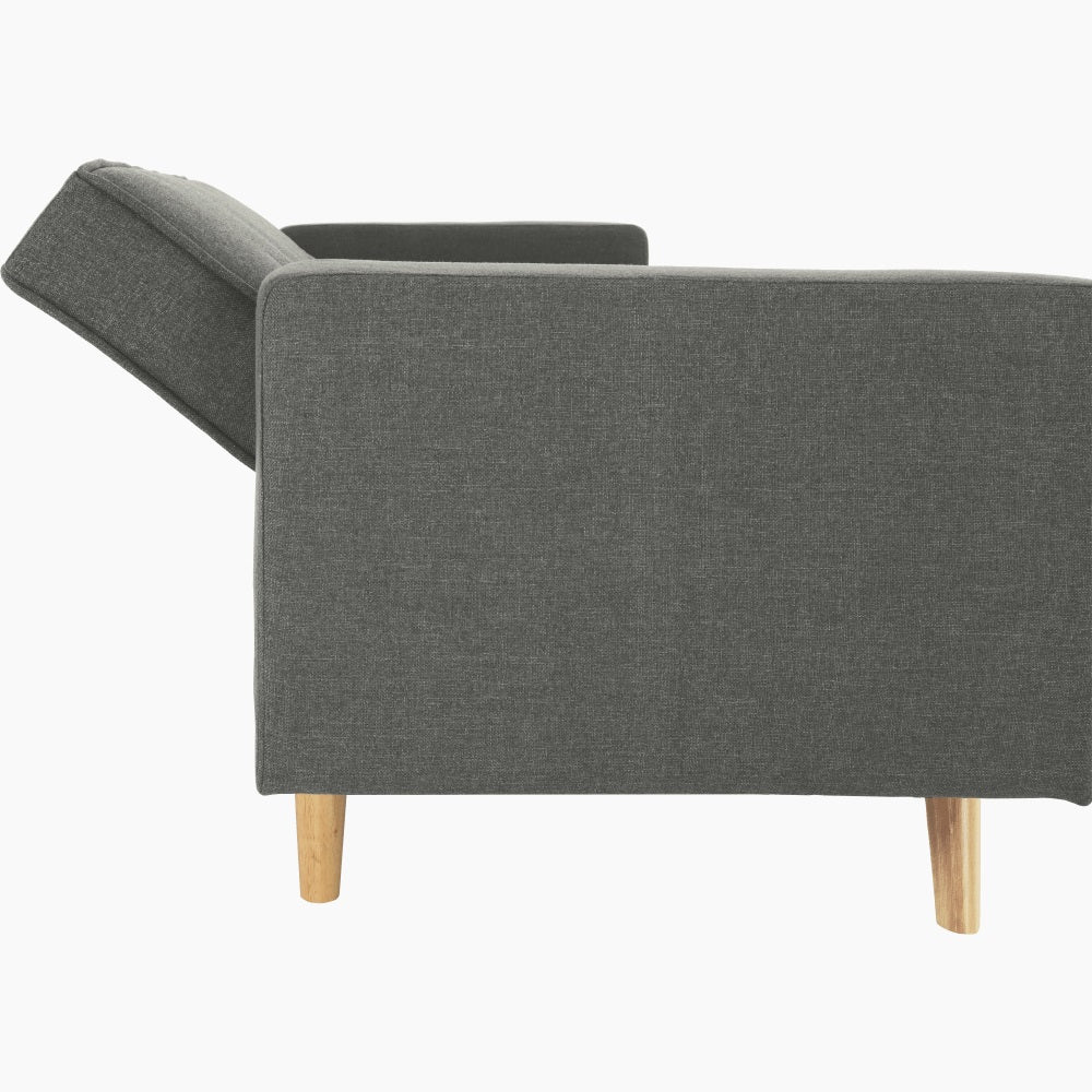 Canapea extensibila 2 locuri ORTISO GREY 186 CM