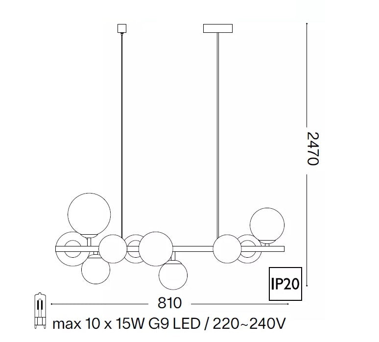 Lampa suspendata OSVALD LINEAR