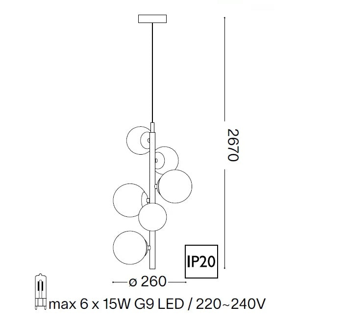 Lampa suspendata OSVALD