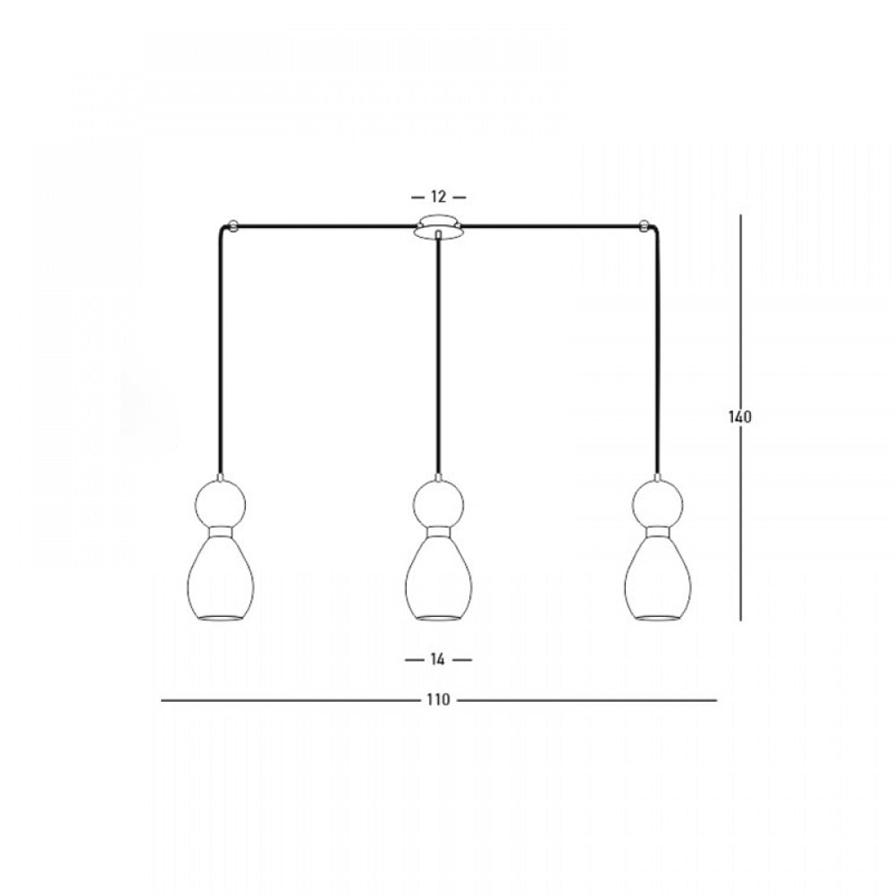 Lampa suspendata PAVALO LINIAR