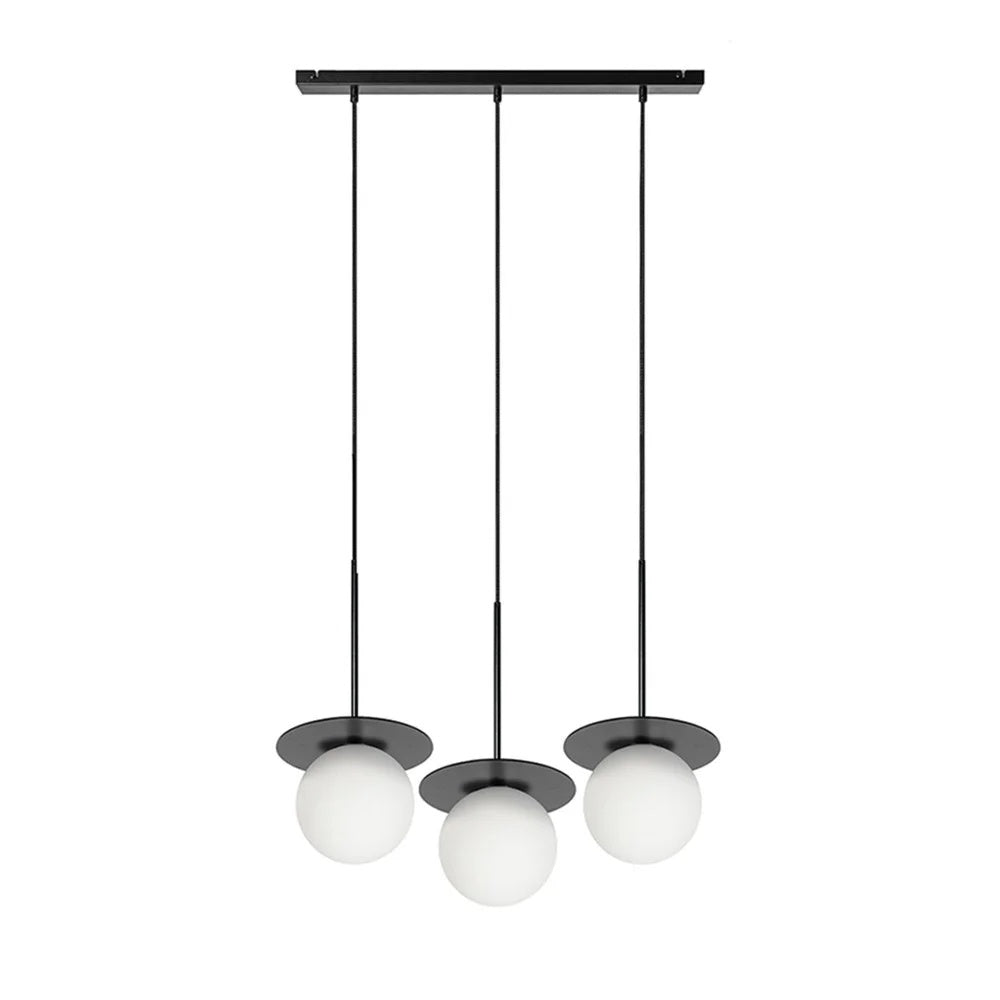 Lampă suspendată VARNEL B 3L — Negru