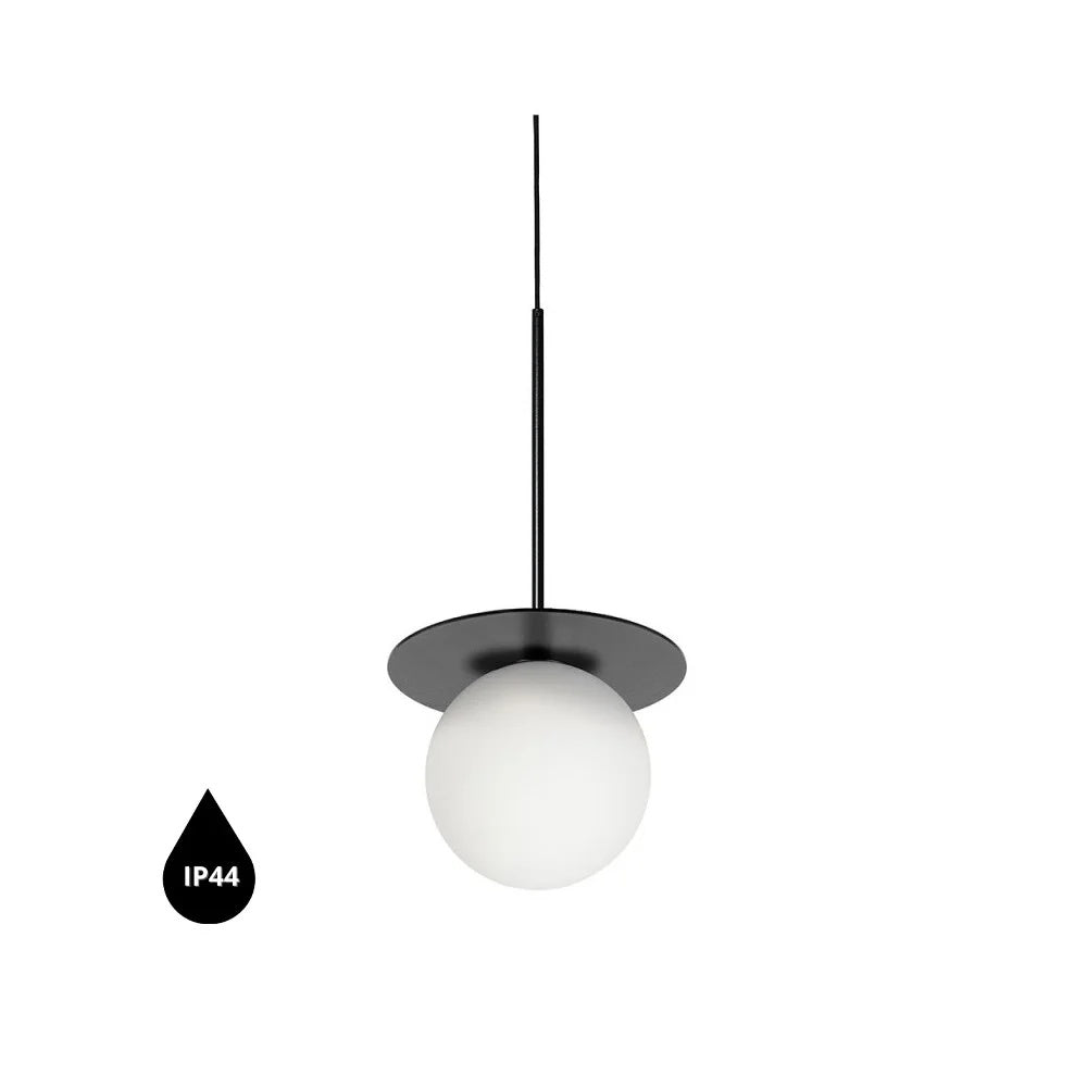 Lampă suspendată VARNEL B IP44 — Negru