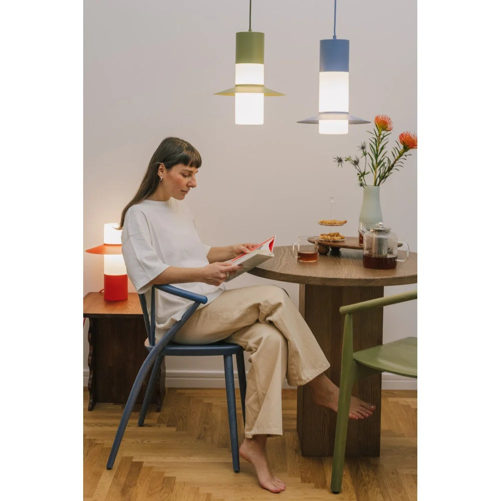 Lampă suspendată SKOVEN A — Verde