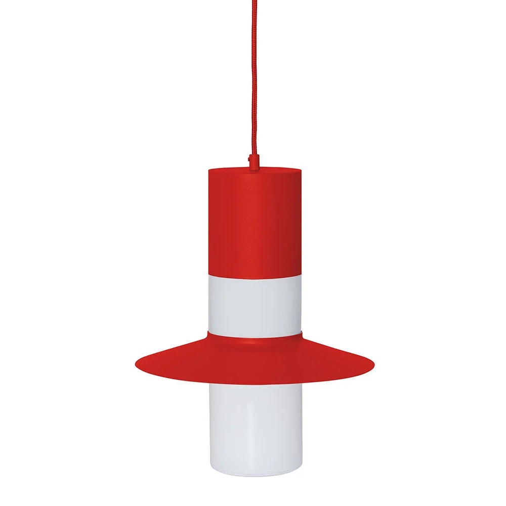Lampă suspendată SKOVEN A — Roșu-portocaliu