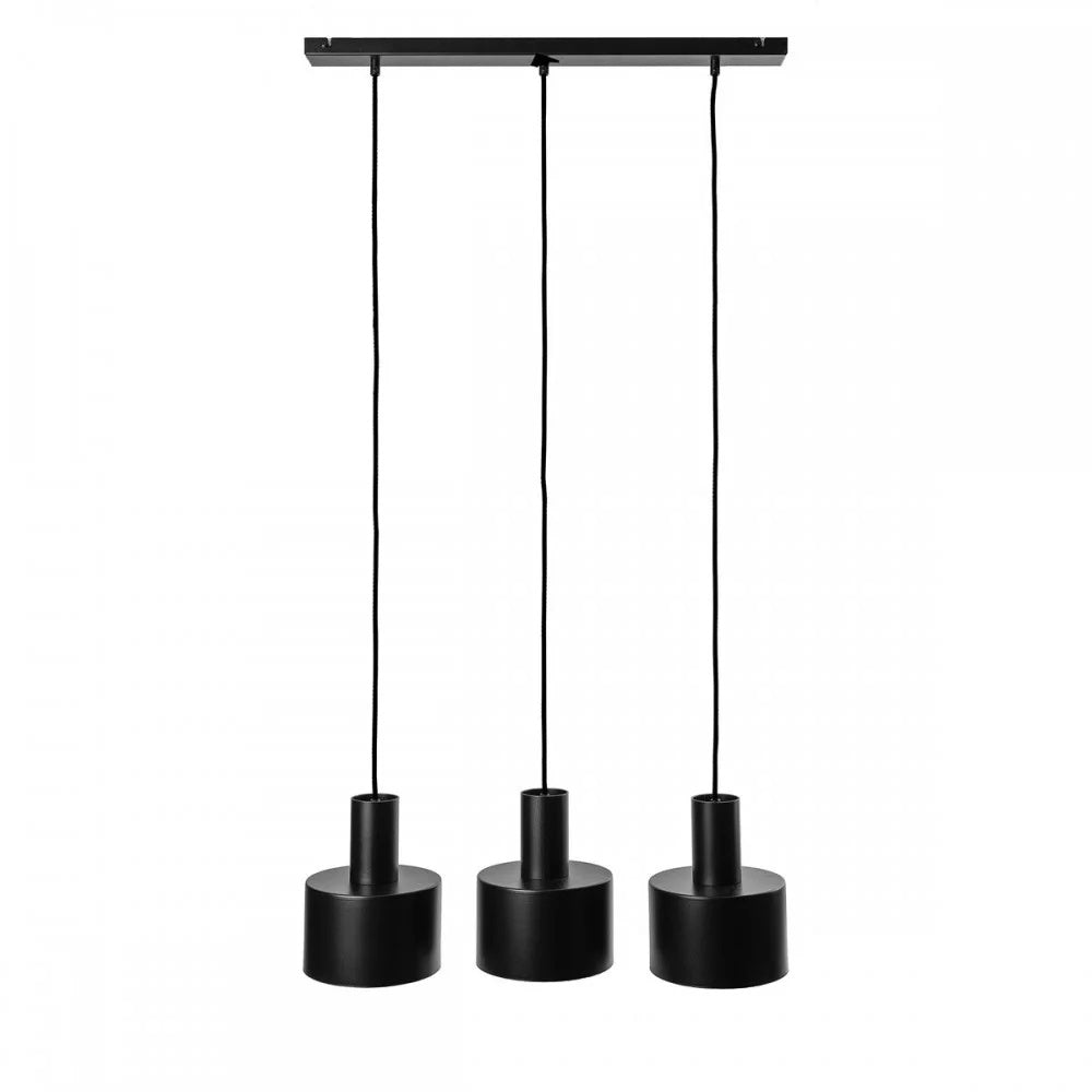 Lampă suspendată ELVIK 3L — Negru