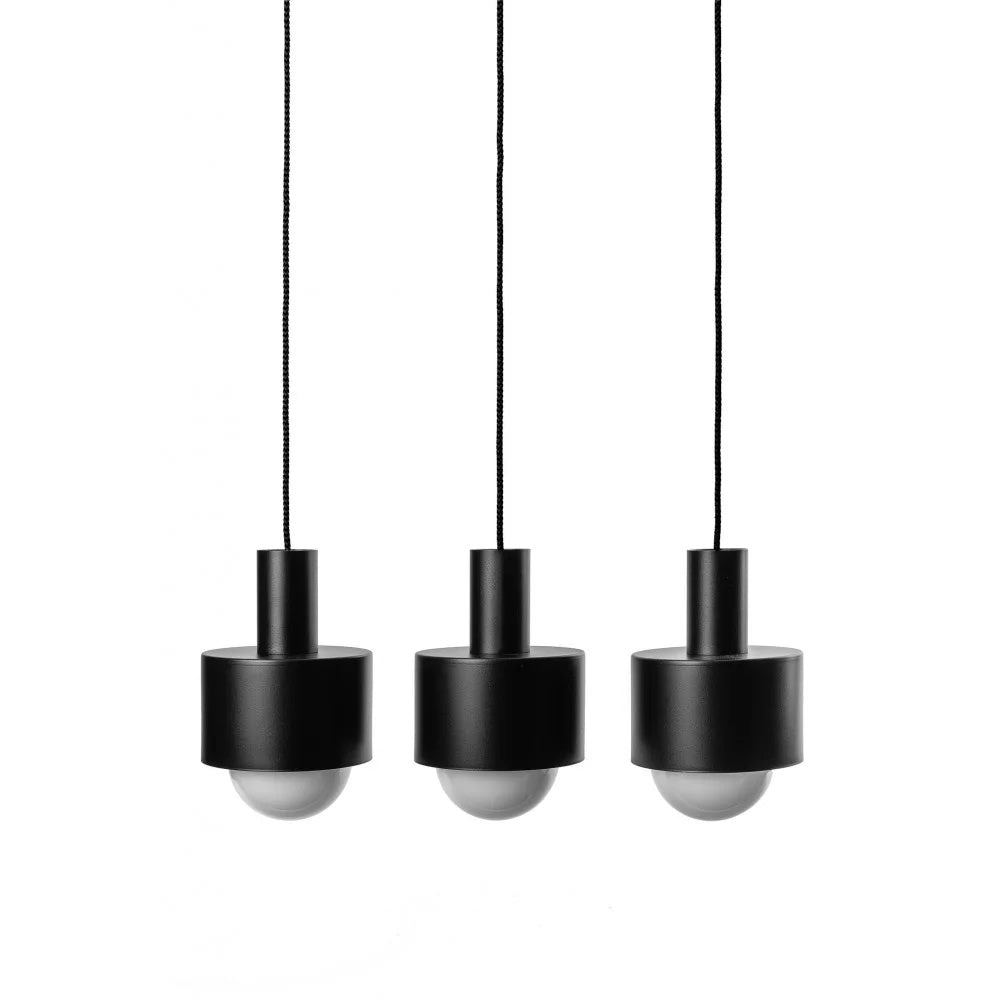 Lampă suspendată ELVIK 3L — Negru