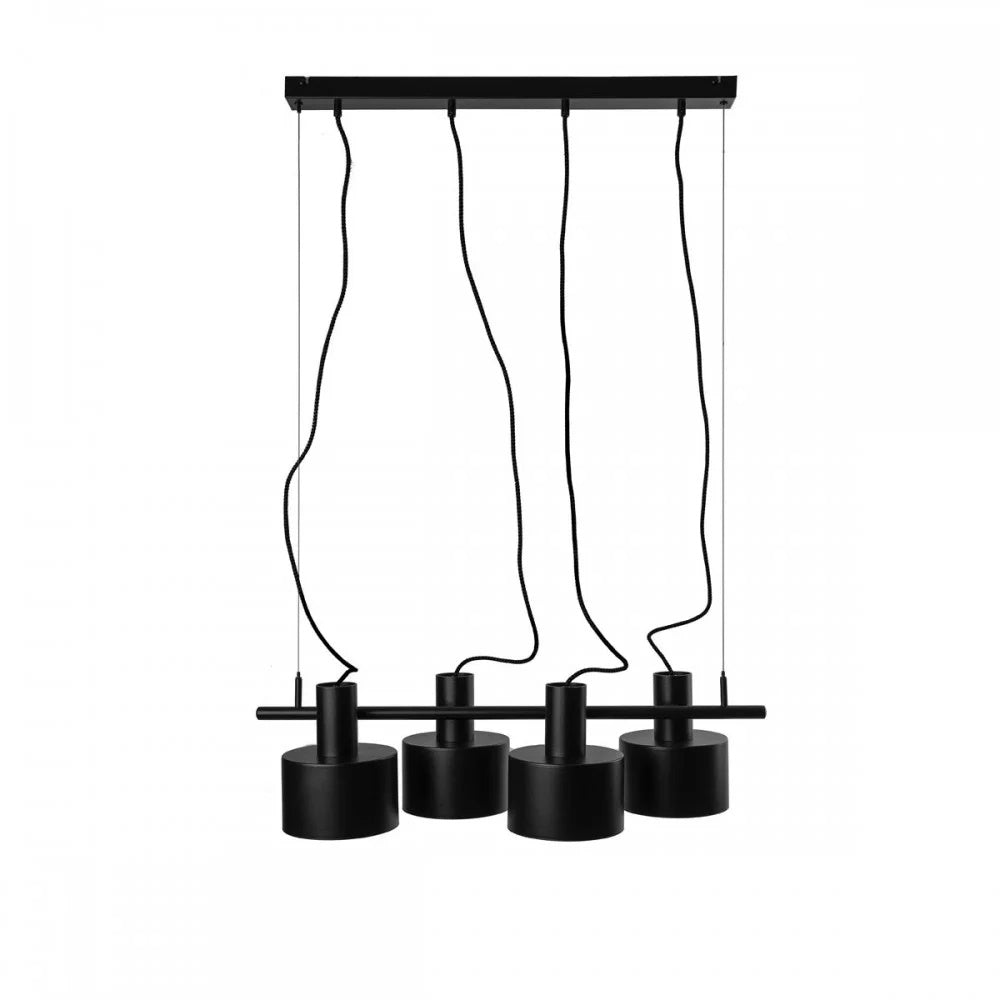 Lampă suspendată ELVIK 4 — Negru
