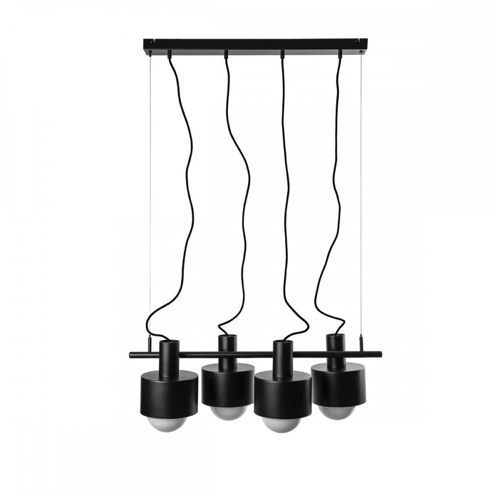 Lampă suspendată ELVIK 4 — Negru