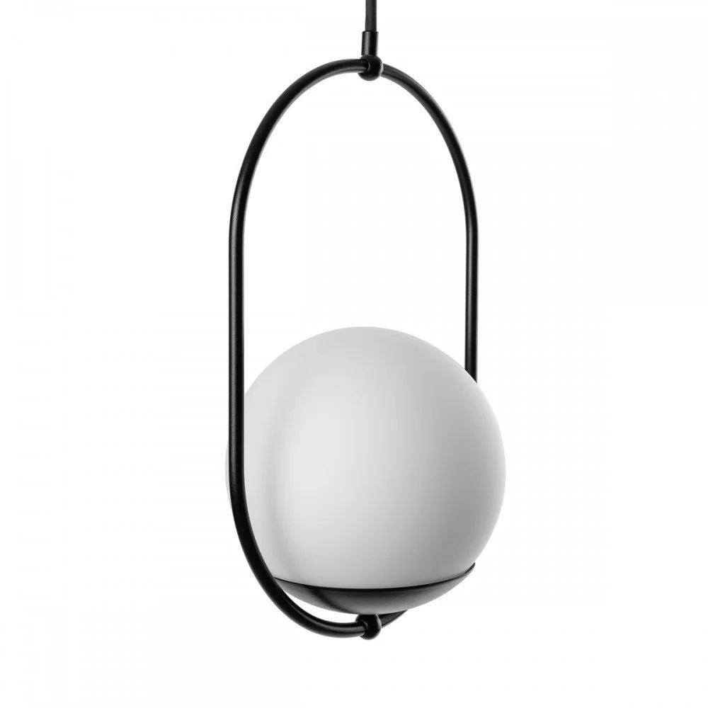 Lampă suspendată KAVEN B IP44 — Negru