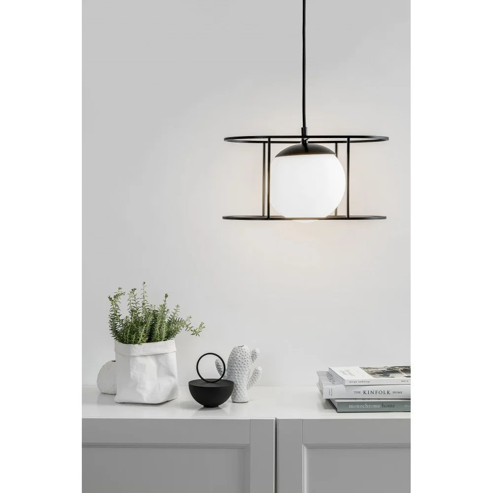 Lampă suspendată KULVEN B — Negru