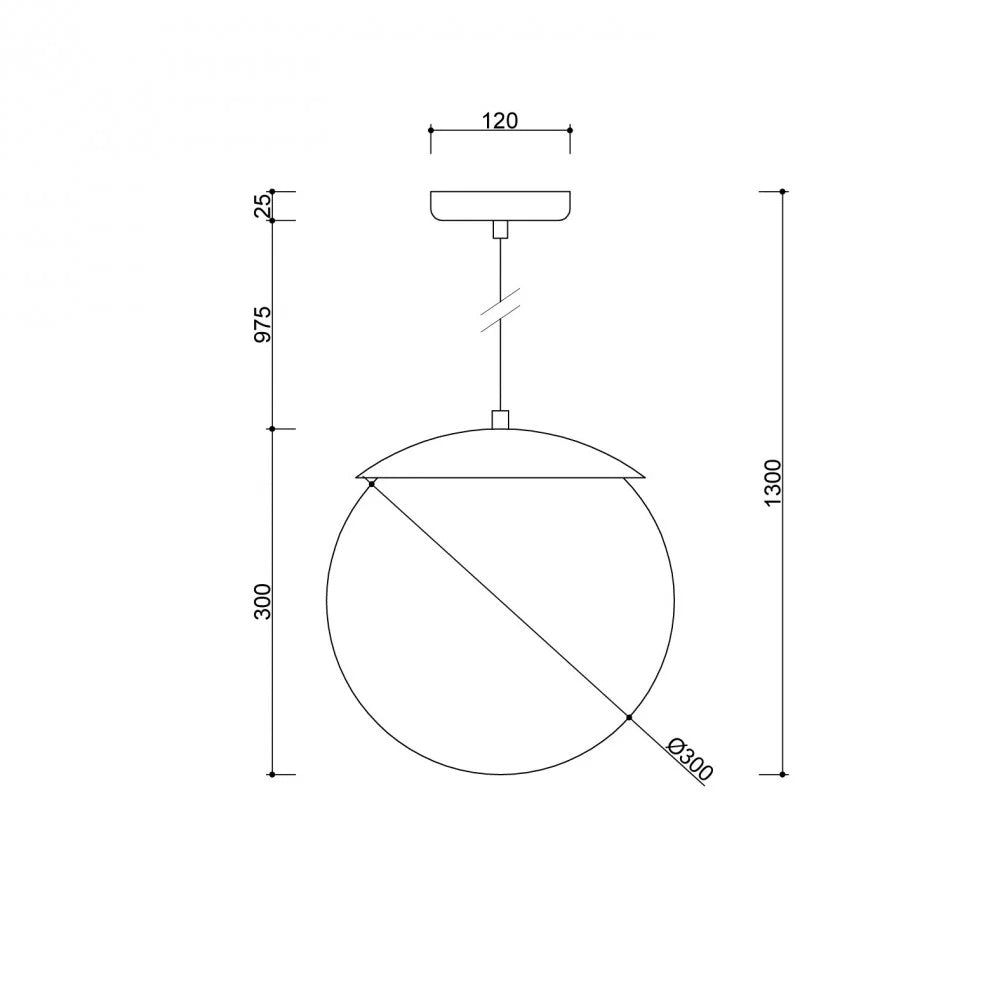 Lampă suspendată NORVIK E — Bordo