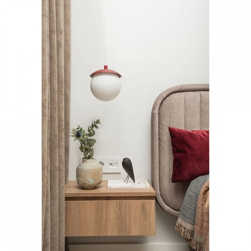 Lampă suspendată NORVIK F — Bordo