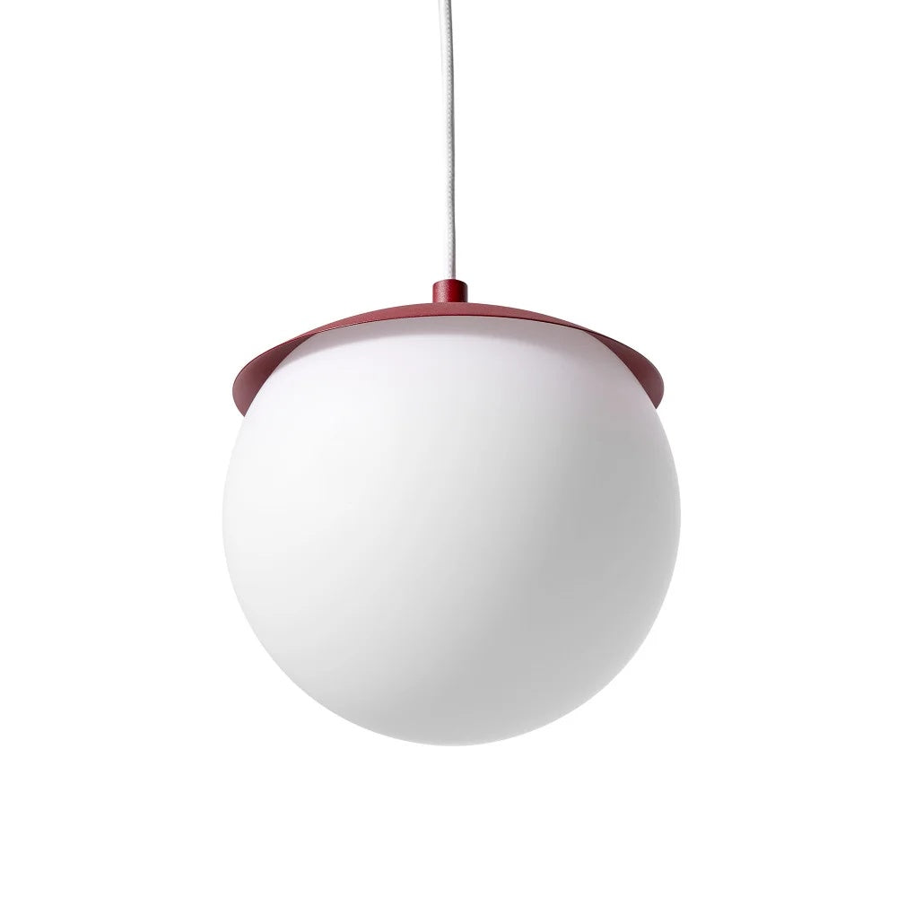 Lampă suspendată NORVIK G IP44 — Bordo