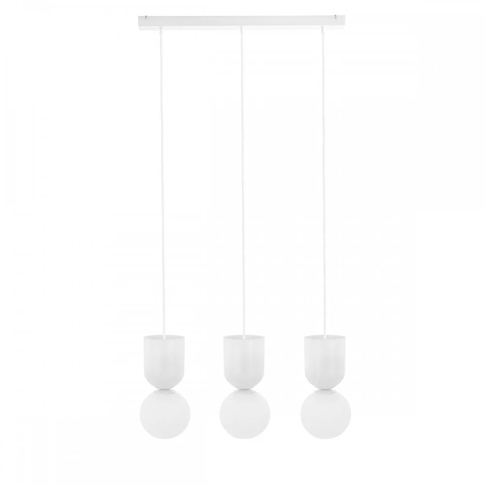 Lampă suspendată LUNVIK 3L — Alb