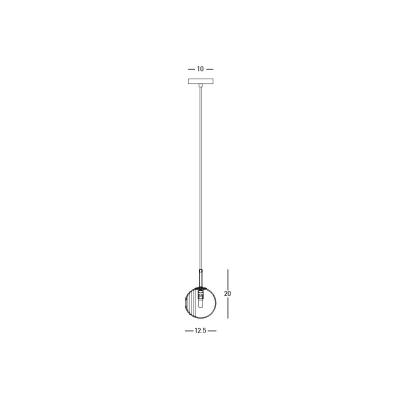 Lampa suspendata CANON Ø12,5 cm