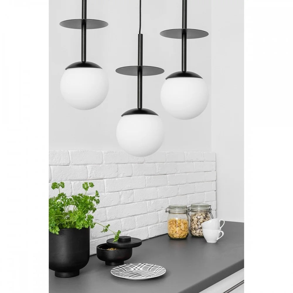 Lampă suspendată SOLVRA A 3L — Negru