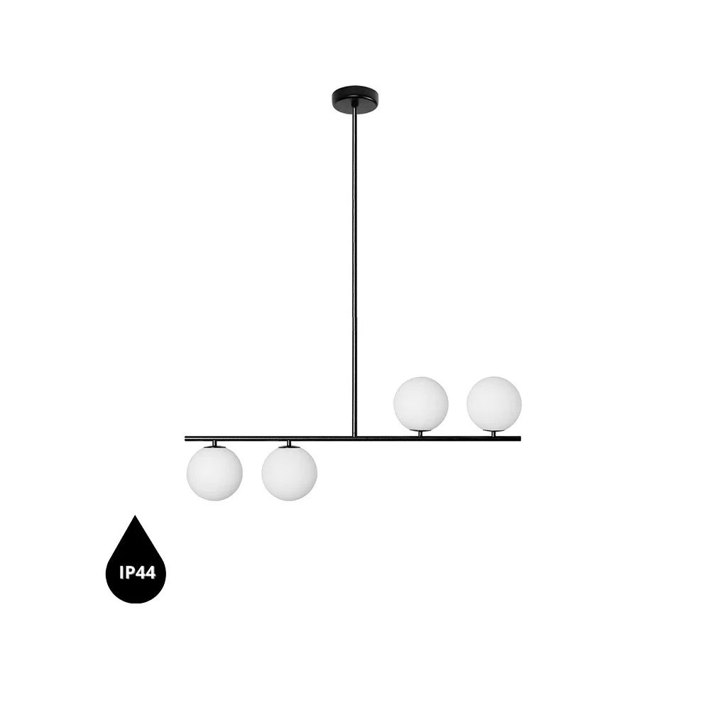 Lampă suspendată SYLVEN A L IP44 — Negru
