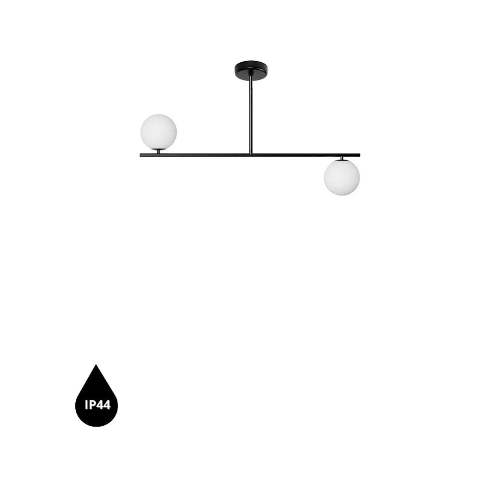 Lampă suspendată SYLVEN C S IP44 — Negru