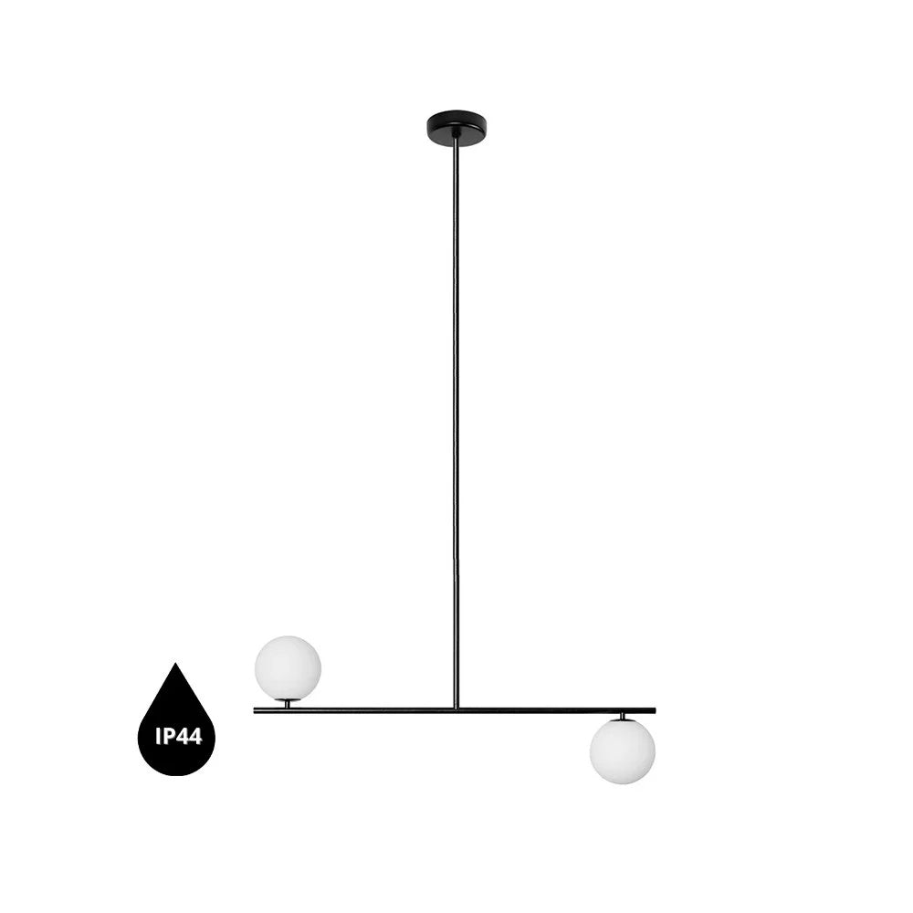 Lampă suspendată SYLVEN C XL IP44 — Negru
