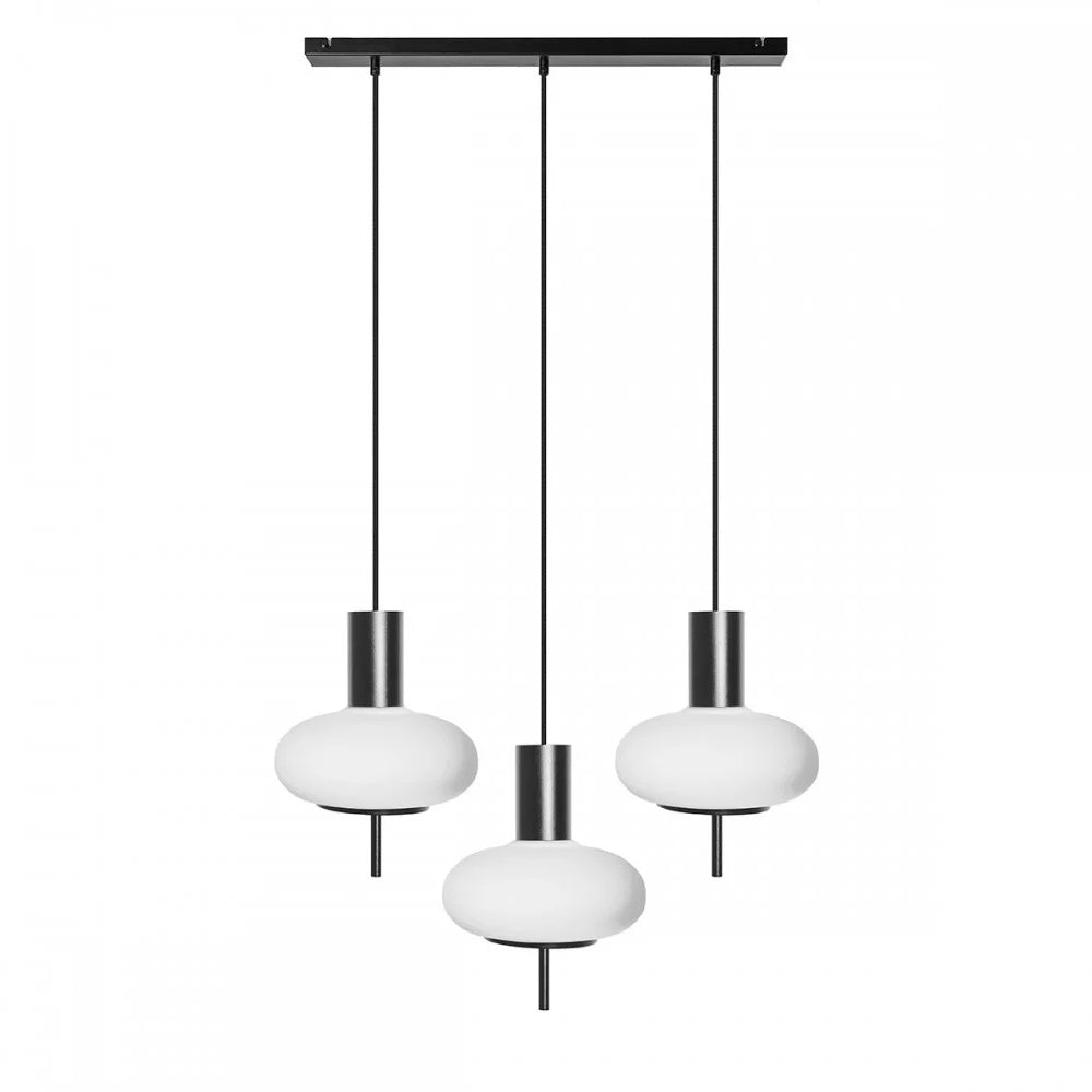 Lampă suspendată TORVEN A 3L — Negru