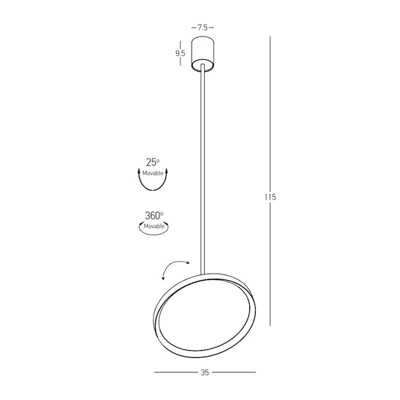 Lampa suspendata VIRANO