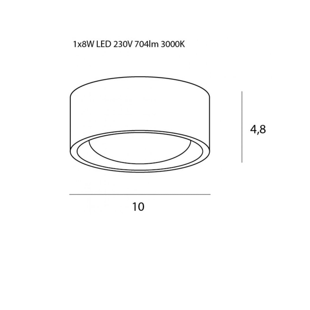 Plafonieră KODAC 10X5CM