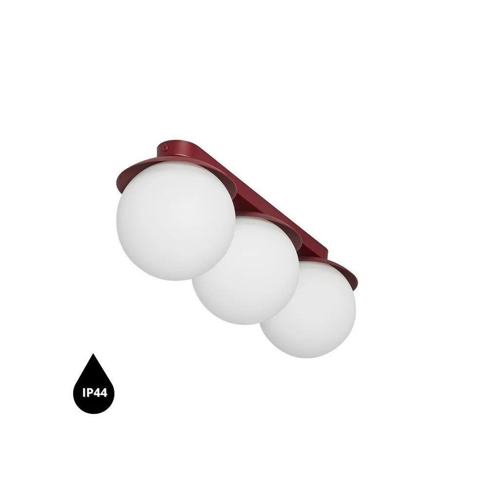 Plafonieră NORVIK B IP44 — Bordo