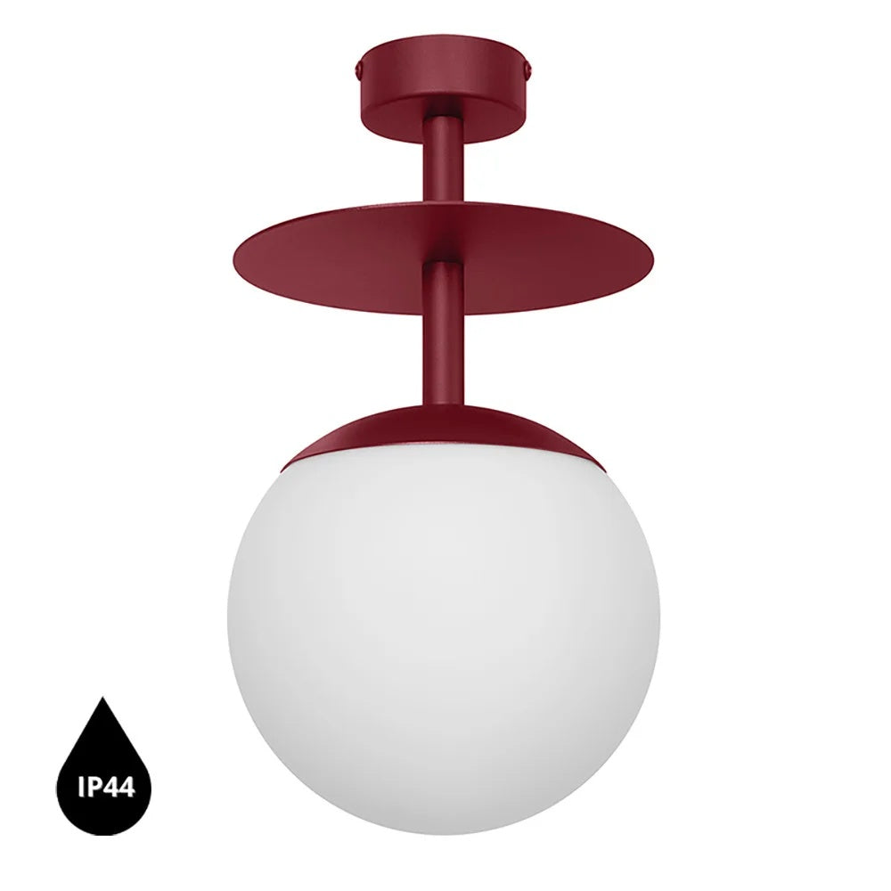 Plafonieră SOLVRA B IP44 — Bordo