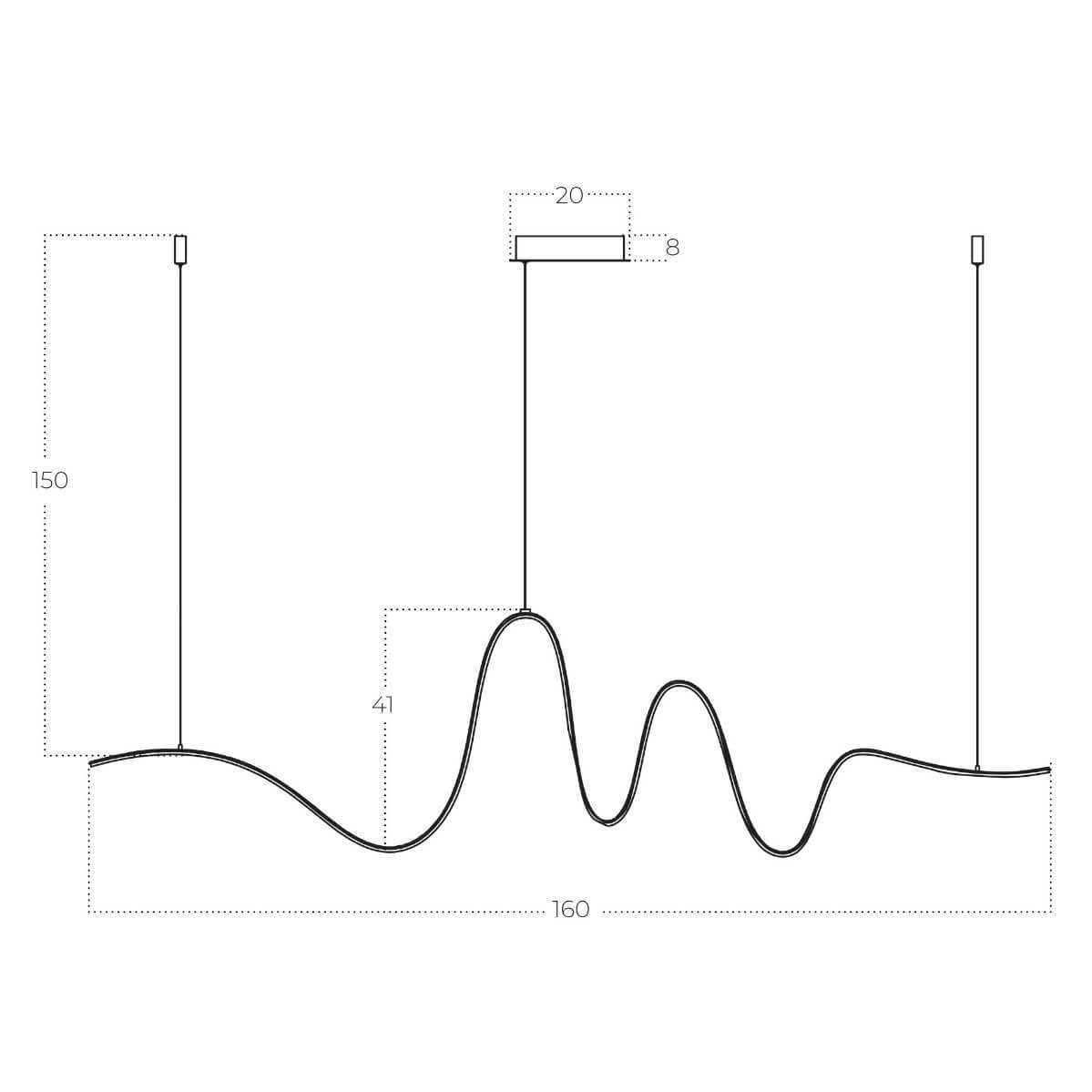 Lampa suspendata dimabila SCIROCO