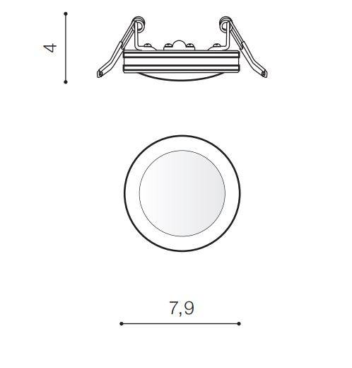 Spot incastrat GALA 3000K