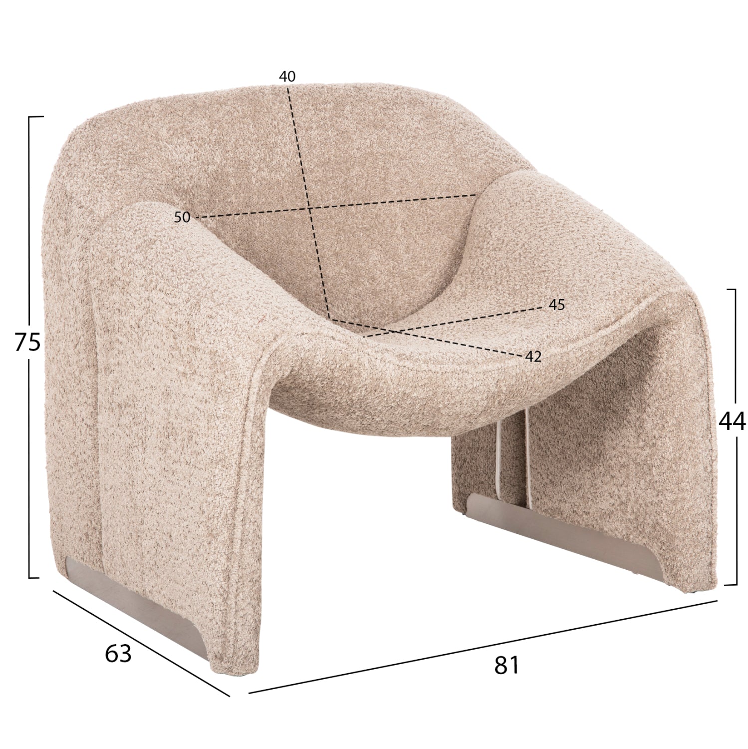 Fotoliu MEMPHIS BOUCLE